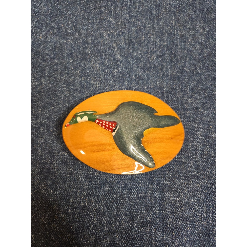 Handmade Wood Duck Wooden Belt Buckle - Resin Sealed